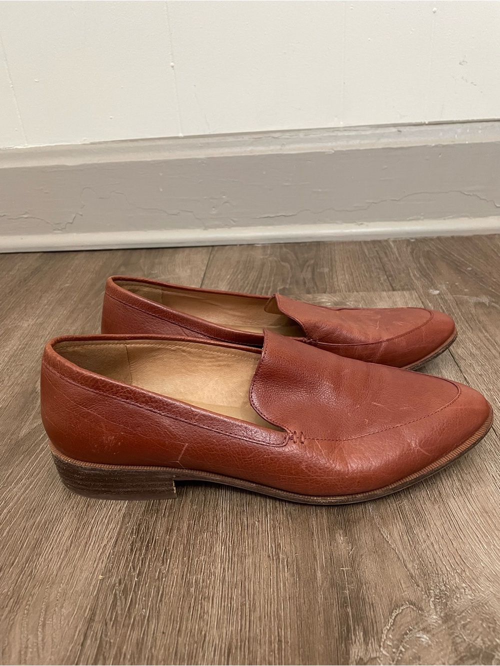 Madewell The Frances Loafer Women’s Size 10 Mahogany Brown Leather Slip On